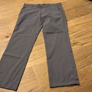 Men’s gray adidas hybrid no wrinkle slacks gray pants 34 x 32